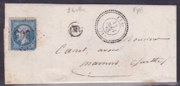 France N°22 Sur Lettre - 1862 Napoleon III