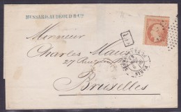 France N°23 Sur Lettre - 1862 Napoleon III