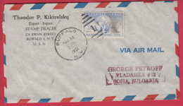 182251 / 1951 - 15 C. - UPU UNIVERSAL POSTAL UNION , GLOBE DOVES CARRYING MESSAGES , BUFFALO , NY , United States USA - 2c. 1941-1960 Covers