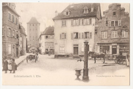 Bas Rhin - 67 -selestat Schlettstad I , Els 1910 Alsace , Fontaine Attelage Cheval - Selestat