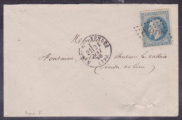 France N°29 Sur Lettre - 1863-1870 Napoléon III Lauré