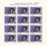 España Nº 3076 Al 3078 En Minipliegos De 12 Series - Full Sheets