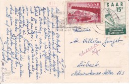 SAAR, SAARBRUCKEN,  1954,Yn° 327+308, Min°321+348 (181101/10) - Cartas & Documentos