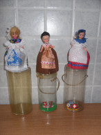 LOTTO BAMBOLE COSTUME REGIONALE SVIZZERA TICINO BASILEA SWISS BASEL NUOVE - Dolls