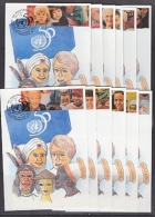 UNO Vienna 1995 50Y United Nations 12 Maxicards (24832A) - Maximum Cards