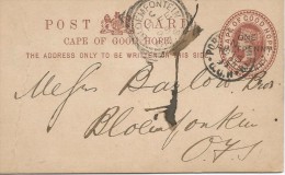 GRAN BRETAÑA ENTERO POSTAL CAPE OF GOOD HOPE 1895 - Cap De Bonne Espérance (1853-1904)