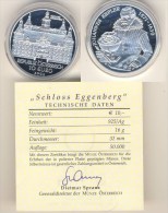 10 Euro Silbermünze 2002 Österreich Schloß Eggenberg PP - Austria