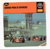 Sept15  64206  2   Grand Prix  D'espagne    ( Fiche Auto ) - Car Racing - F1