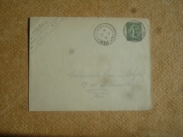 Enveloppe Entier Postal Type Semeuse 912 Oblitération St Germain En Laye Congrès De La Paix 1919 - Standard Covers & Stamped On Demand (before 1995)