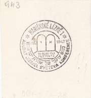 J4588 - Czechoslovakia (1947) Marianske Lazne 1: World Conference "Agudat Jisrael" - Judaisme