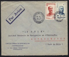MADAGASCAR - TANANARIVE / 1951 LETTRE AVION IPOUR LA FRANCE (ref 6566) - Briefe U. Dokumente