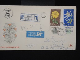 ISRAEL - Enveloppe En Recommandée De Haifa Pour Paris En 1960 -  à Voir - Lot P9151 - Briefe U. Dokumente
