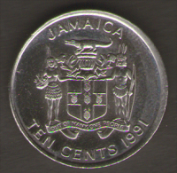 GIAMAICA 10 CENTS 1991 - Jamaique