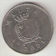 *Malta 25 Cents 2001  Km 98    Xf+ - Malta