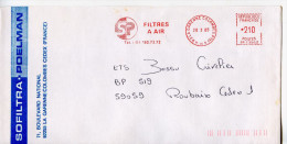 EMA Filtre A Air,SP-Sofiltra-Poelman,92 La Garenne-Colombes,Hauts De Seine,lettre La Garenne Colombes 28.3.1985 - Pollution