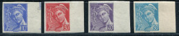 FRANCE - N° 546 & 549 , TYPE MERCURE , GOMMÉ & NON DENTELÉ - LUXE - Unused Stamps
