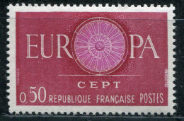 FRANCE - N° 1267 A , EUROPA 1960, CENTRE ROSACE ROSE PALE - LUXE - Nuovi