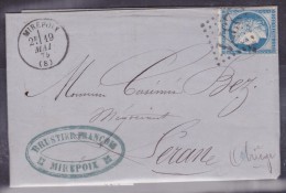 France N°60 Sur Lettre - 1871-1875 Cérès