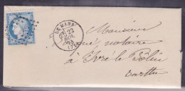 France N°60 Sur Lettre - 1871-1875 Ceres