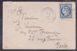 France N°60 Sur Lettre - 1871-1875 Ceres