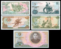 1978 KOREA UNC BANKNOTE LOT OF 5 - Korea, North