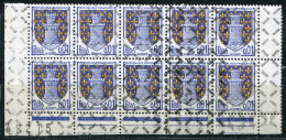 FRANCE - N° 1351A BLOC DE 10 , ANNULATION DES REBUTS PAR TIRETS - LUXE - Unused Stamps