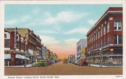 Dewey Street Looking North North Platte Nebraska Curteich - North Platte