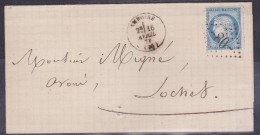 France N°60 Sur Lettre - 1871-1875 Ceres