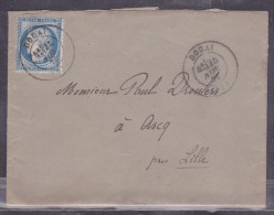 France N°60 Sur Lettre - 1871-1875 Cérès