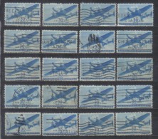 USA Mi 505 Air Mail Aeroplane  30 Cents 1941 FU  20  X, Colour Varietes See Scan - 2a. 1941-1960 Oblitérés