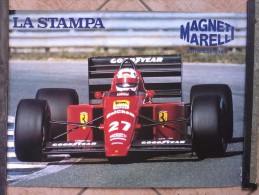 Poster -  Auto -  Cm. 68,5x49 -  FERRARI  F1. - La Stampa - Magneti Marelli, Elettronica Dell' Auto. - Automovilismo - F1