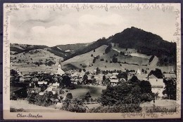 Alte Karte "OBER-STAUFEN - Blick Gegen Schloß Und Staufen" Oberstaufen 1936 - Oberstaufen