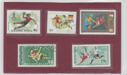 Tematica Calcio- 5 Stamps Used - Used Stamps