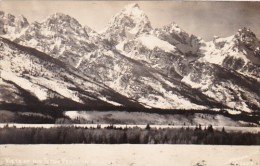 Vista Of The Teton Peaks In Winter Grand Teton National Park Real Photo - USA National Parks