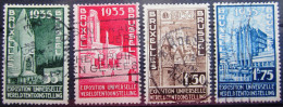 BELGIQUE           N° 386/389          OBLITERE - Used Stamps