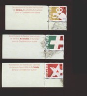 Schweiz ** 2392-2394 Geneve Eckrand Ungefaltet - Unused Stamps
