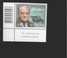 Schweiz ** 2284   Duttweiler Neuheit  März 2013  Eckrand Mit Strichkodierung - Unused Stamps