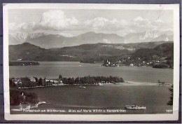 Alte Karte "PÖRTSCHACH Am Wörthersee - Blick Auf Maria Wörth Und Karawanken" 1938 - Klagenfurt