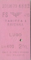 RAVENNA /  LUGO _  Biglietto - Europa