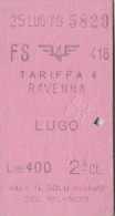 RAVENNA /  LUGO _  Biglietto - Europe