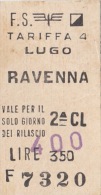 LUGO /  RAVENNA _  Biglietto - Europa