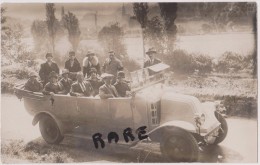 CARTE PHOTO,65,HAUTES PYRENEES,LOURDES,1928,AUTOCAR,AUTOBUS PANHARD,BUS,AUTOCARS,TRANSPORT - Autobús & Autocar