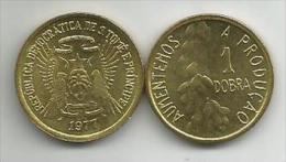 Sao Tome E Principe 1 Dobra 1977. High Grade FAO - Santo Tomé Y Príncipe