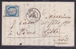 France N°60 Sur Lettre - 1871-1875 Ceres