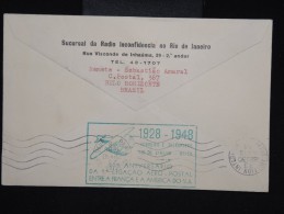 BRESIL- Enveloppe Du 20éme Anniversaire De Ligne Aéro Postal France Amérique Du Sud En 1948 - à Voir - Lot P9287 - Luftpost