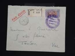 FRANCE - DAHOMEY - Env. En Recom. De Porto Novo Pour Toulon Avec Controle Télégraphique En 1940 - à Voir - Lot P9297 - Briefe U. Dokumente