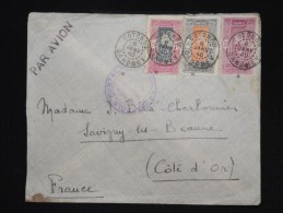 FRANCE - DAHOMEY - Enveloppe De Cotonou Pour Savigny Les Beaune En 1940  Avec Controle Postal - à Voir - Lot P9301 - Covers & Documents