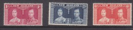 New Zealand 1937 Coronation Set,  MH * - Covers & Documents