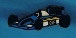 PIN´S //  ** FORMULE 1 * JAUNE ET BLEUE * ELF **  . (Signé Elf IPC Boomerang) - F1