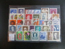 1974  " Kompletter Jahrgang  "  37 Werte  Postfrisch  LUXUS   LOT 701 - Full Years